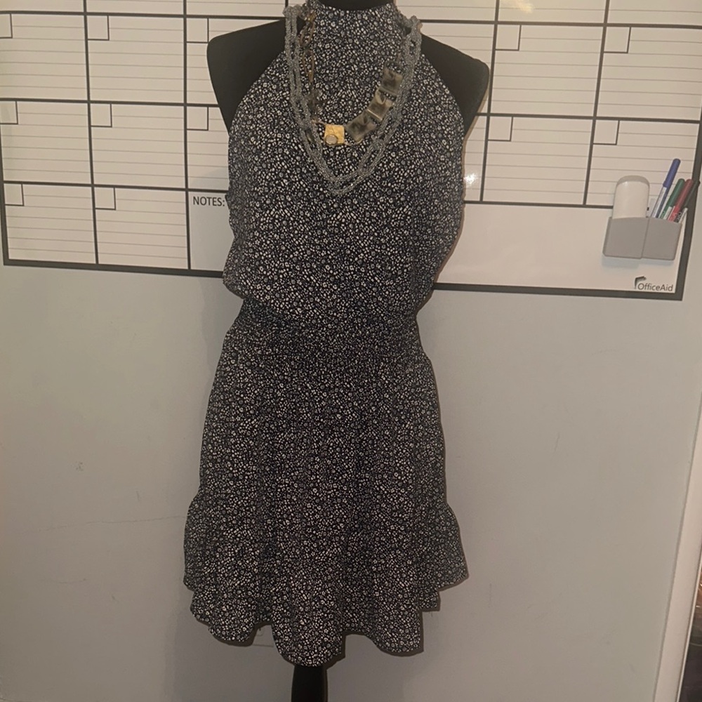 Elegant Black and White Women's Dress